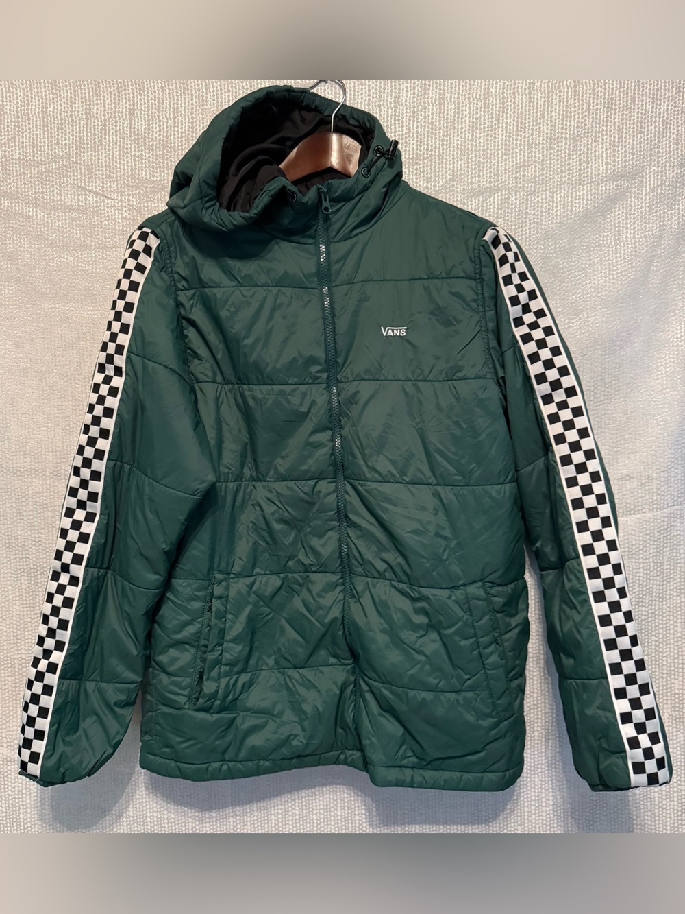Vans Off The Wall Woodridge Checkered Men’s Extra Small Puffer Jacket